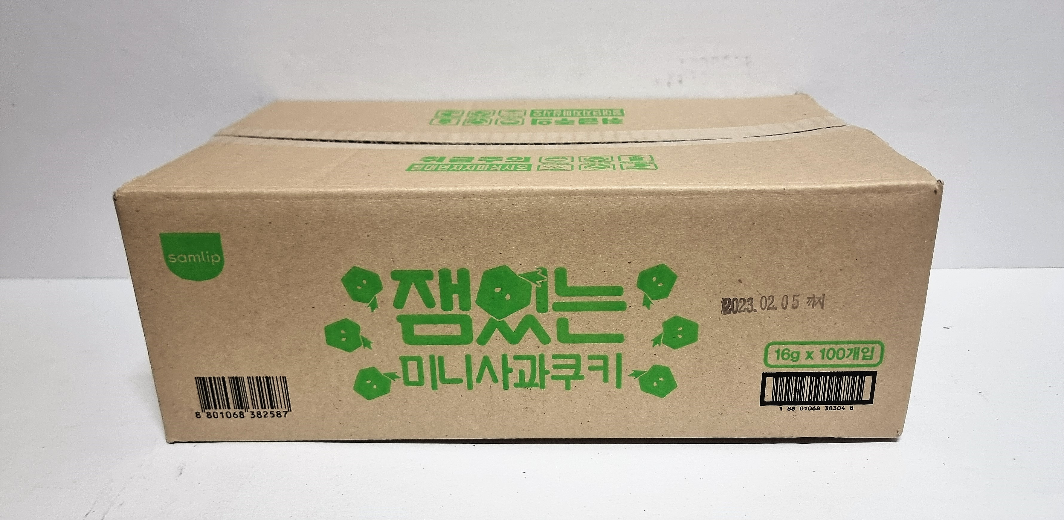삼립 잼있는 미니사과쿠키 16gx100개