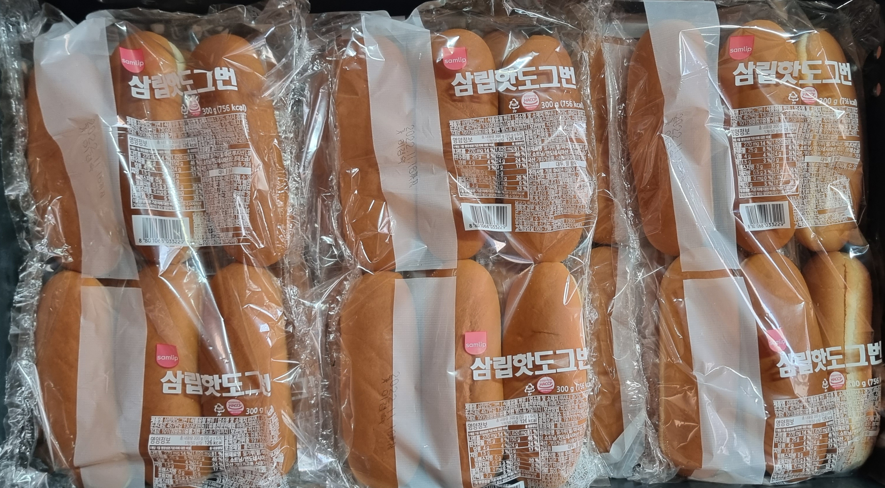 삼립 핫도그번 6개입 (300g) X 6봉