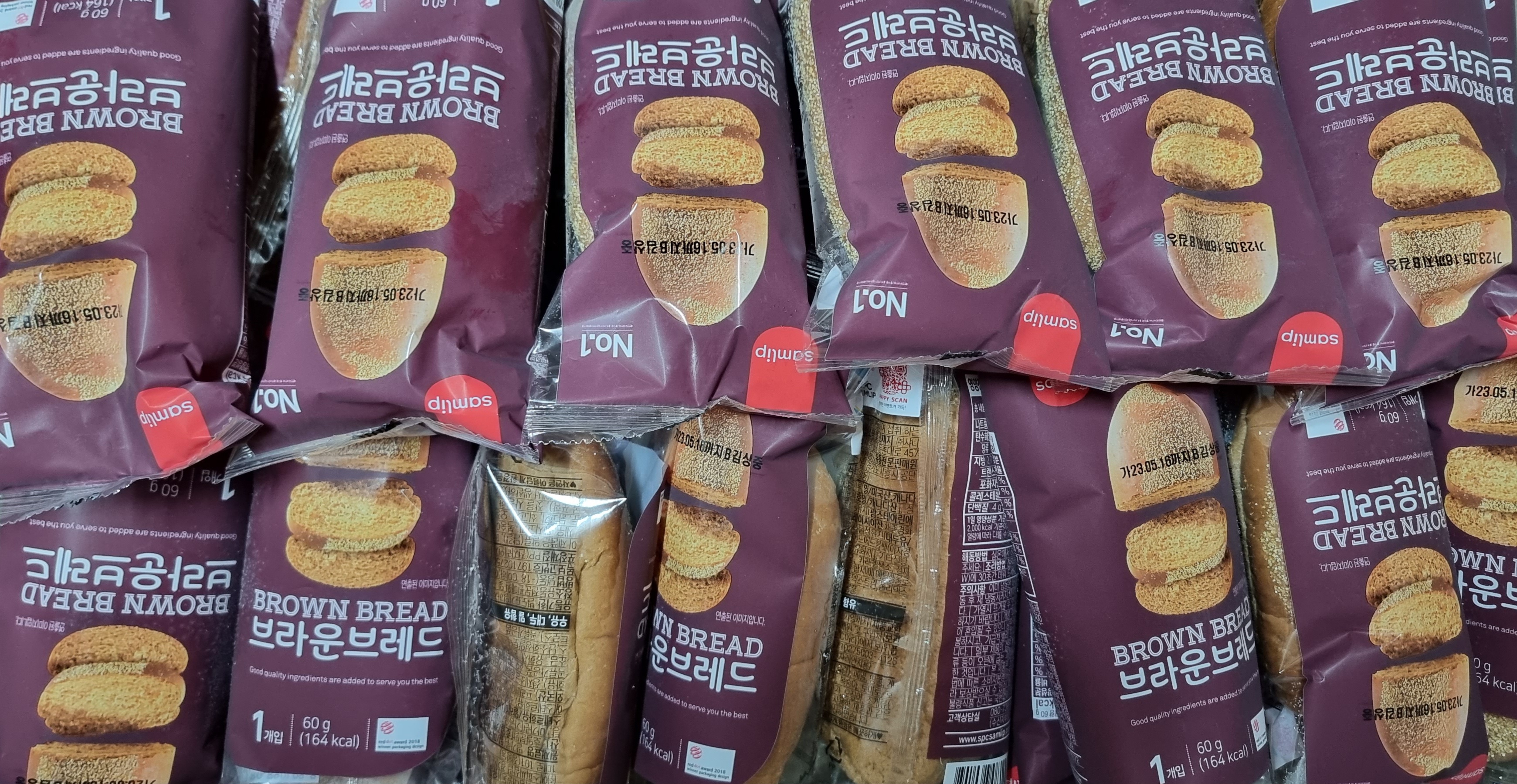 삼립 트루델 브라운 브레드 60g x 10개입