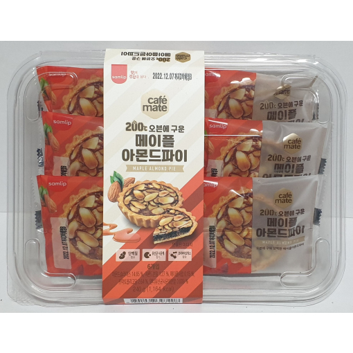 삼림 200도 오븐에 구운 메이플아몬드파이 1팩 (6개입) 240g