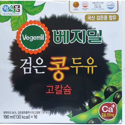 정식품 검은콩두유 고칼슘 190ml 16팩